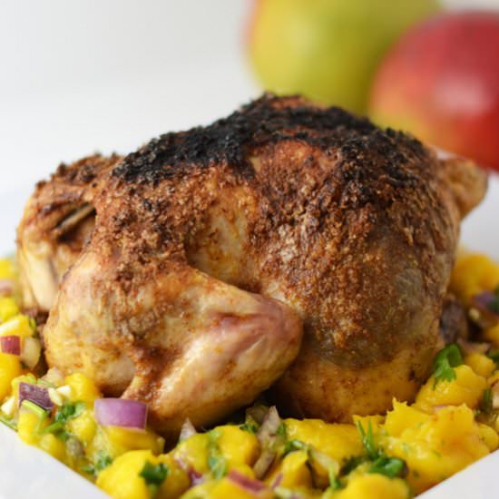 Coconut Jerk Chicken Mango Salsa - Recipe photo by Natalie Paramore
