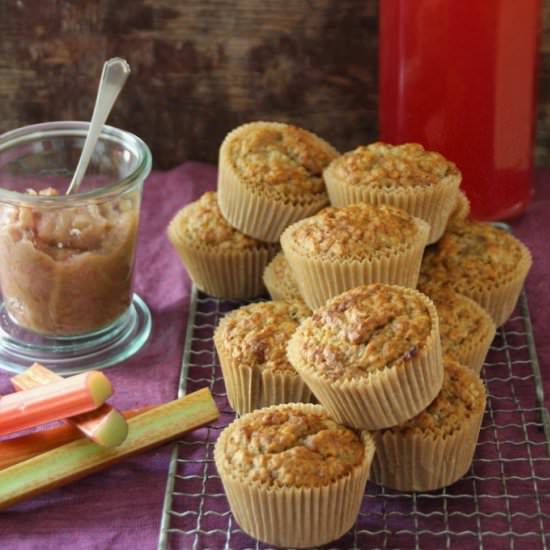 Rhubarb Muffins - Recipe photo by MPB