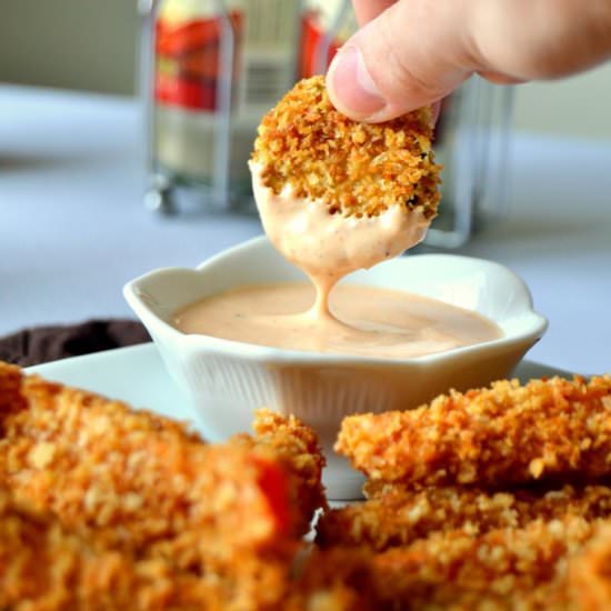Baked "Fried" Vegetables - Recipe photo by Fair Robin Revival
