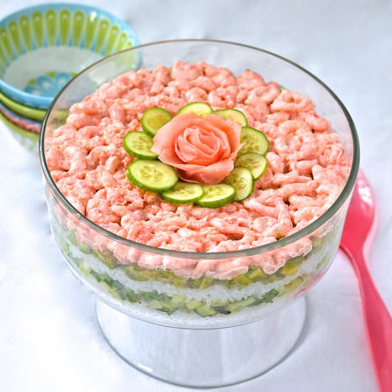 Rice and shrimp salad - Recipe photo by Catherine Cuisine