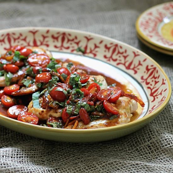 Tomato-Orange Marmalade Chicken - Recipe photo by bohobirdy