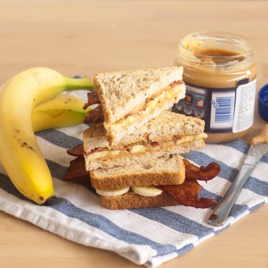 Peanut butter-bacon sandwich - Recipe photo by Dovilyte