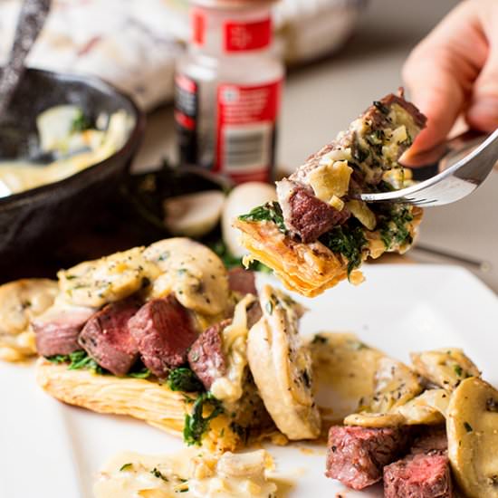 Beef and Puff Pastry - Recipe photo by bicil