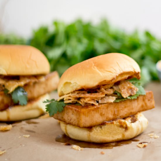 Char Siu Tofu Sliders - Recipe photo by SaucySpatula