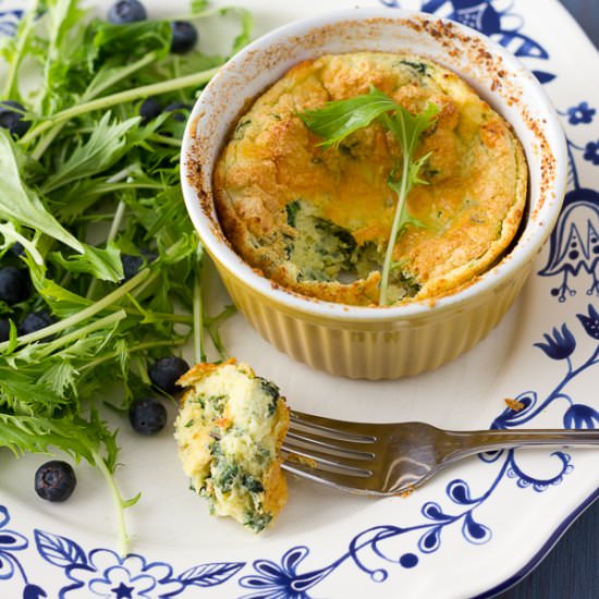 Spinach Soufflé - Recipe photo by Coffee and Crumpets