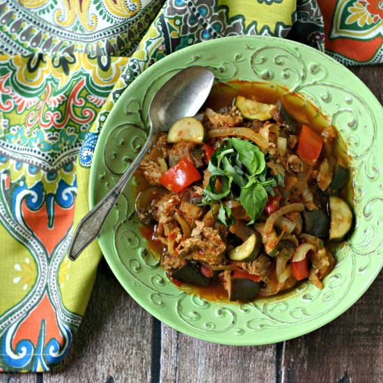 Slow Cooker Sausage Veg Ratatouille - Recipe photo by EverydayMaven