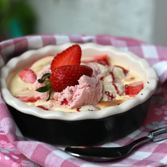 Strawberries Baked in Sabayon - Recipe photo by a lemon tree cafe