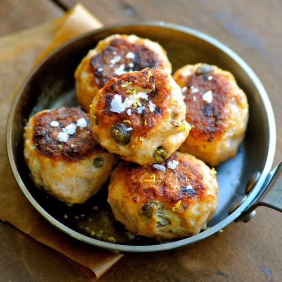 Salmon Cakes with Capers and Apple - Recipe photo by KarlasNordicKitchen