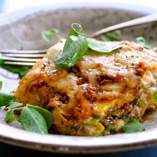 Lasagna on Cabbage Shells - Recipe photo by KarlasNordicKitchen
