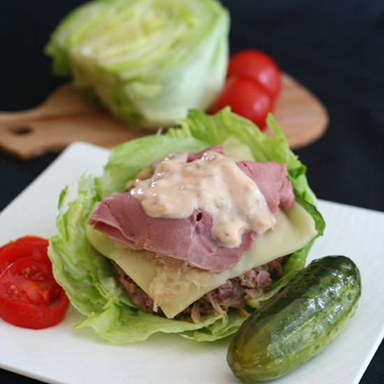 Reuben Burgers - Recipe photo by fooddreamer