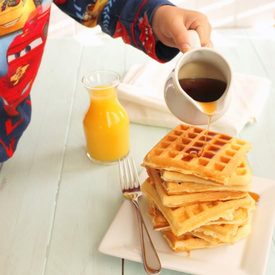 Classic Waffles - Recipe photo by eatthinkbemerry