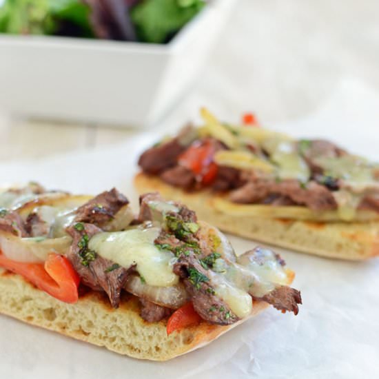 Loaded Steak and Cheese - Recipe photo by thewellflouredkitchen