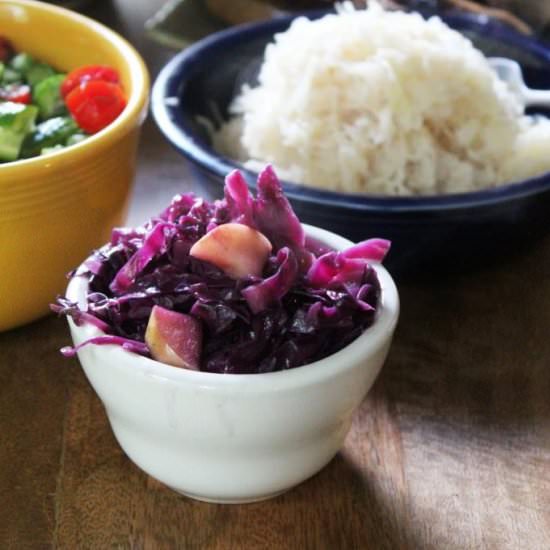 Braised Red Cabbage with Apples - Recipe photo by FunnyLoveLindsay