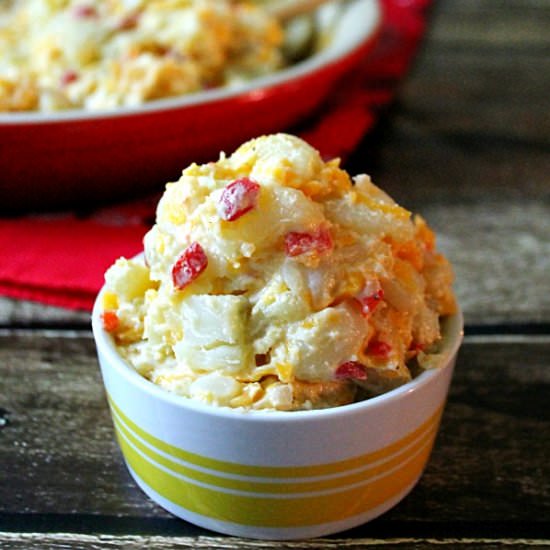 Pimento Cheese Potato Salad - Recipe photo by Lifewiththecrustcutoff