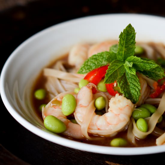 Miso Soup with Prawns - Recipe photo by AFeastForTheEyes