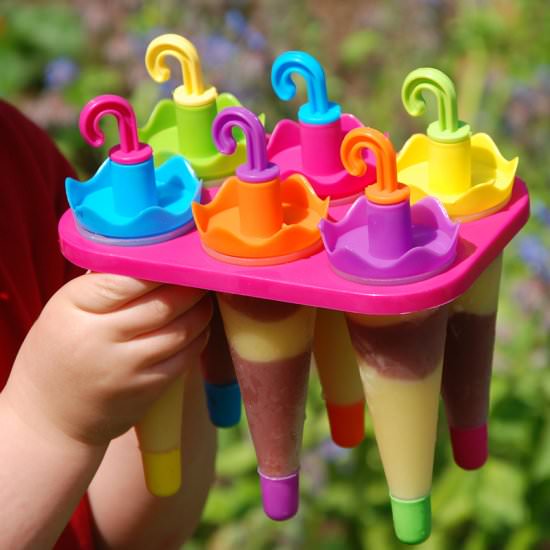 Zebra Ice Lollies - Recipe photo by flavourphotos
