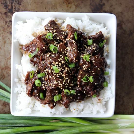 Sweet N Simple Mongolian Beef - Recipe photo by simplegreenmoms