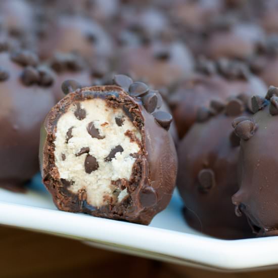 Cookie Dough Brownie Truffles - Recipe photo by alialamode