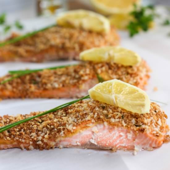 Panko Crusted Salmon! - Recipe photo by laughingspatula.com