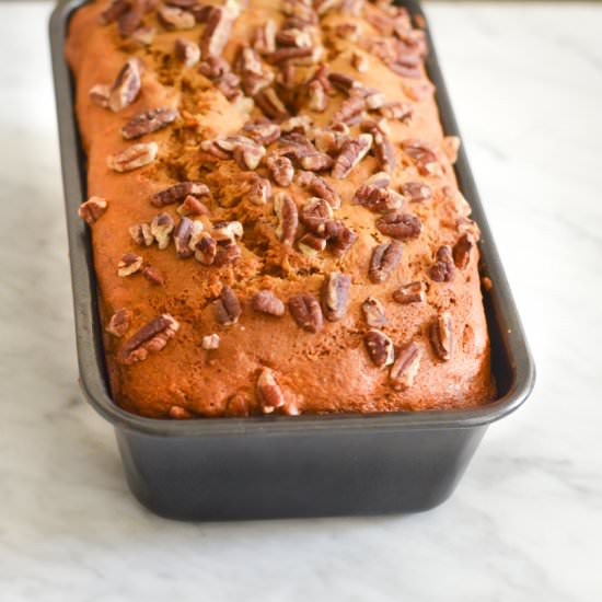 Sweet Potato Bread w. Pecans - Recipe photo by lucismorsels