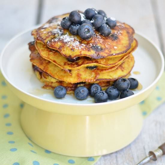 Blueberry Banana Pancakes - Recipe photo by Ginja