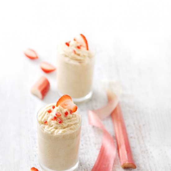 Rhubarb and Cardamom Mousse - Recipe photo by MySweetFaery