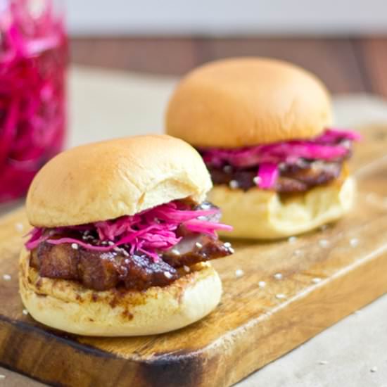 Hoisin Pork Belly Sliders - Recipe photo by SaucySpatula