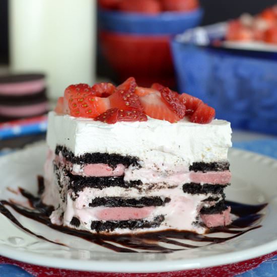 Berry Oreo Icebox Cake - Recipe photo by BruCrewLife