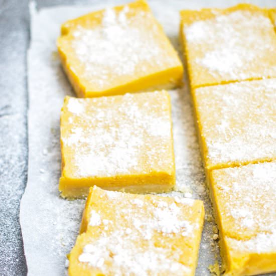Mango Lemon Bars - Recipe photo by curriedcantaloupe