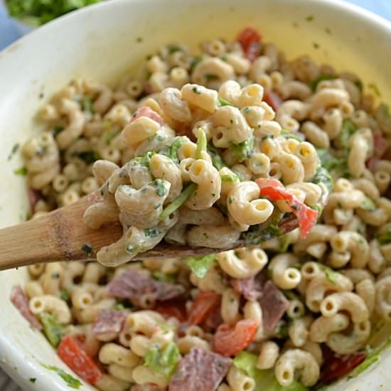 BLT Pasta Salad - Recipe photo by WholeAndHeavenlyOven