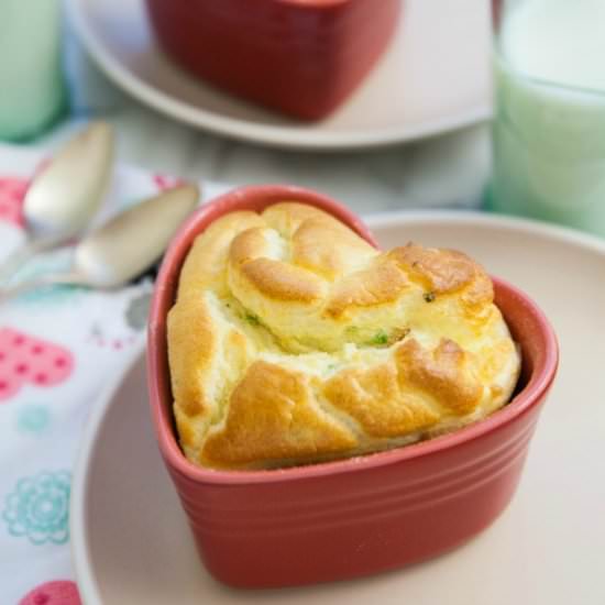 Bacon and Chive Souffle - Recipe photo by thelittlekitchen