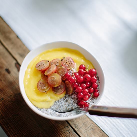 Chia Pudding with Mango Puree - Recipe photo by what should i eat for breakfast today