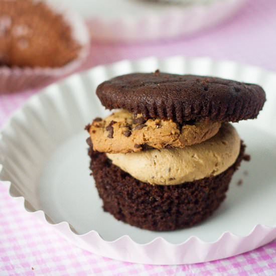 Cookie Dough Crunch Cupcakes - Recipe photo by jellib