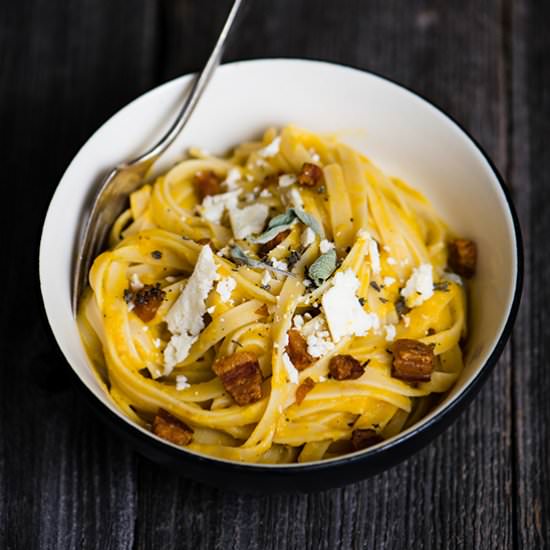 Butternut Squash Fettucine - Recipe photo by bsinthekitchen