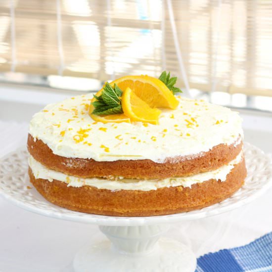 Orange Layer Cake - Recipe photo by bakkenmetbas