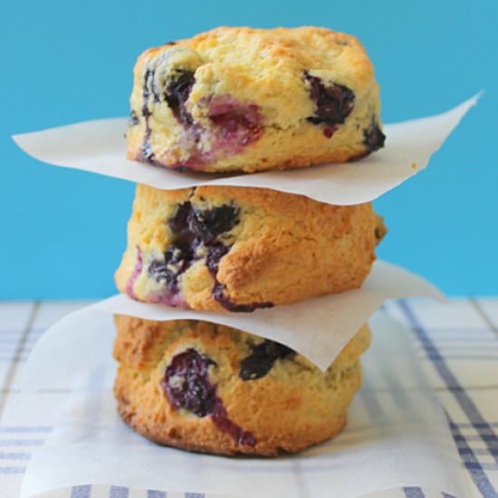 Blueberry Scones - Recipe photo by Irish American Mom