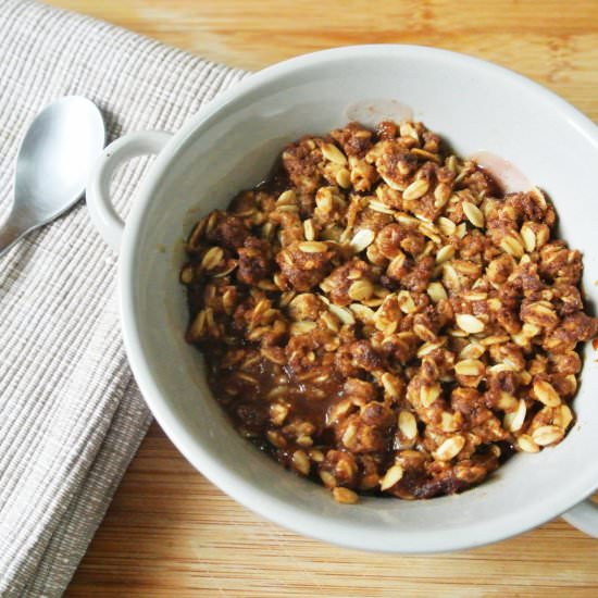 Peach Crisp for One - Recipe photo by eesingle