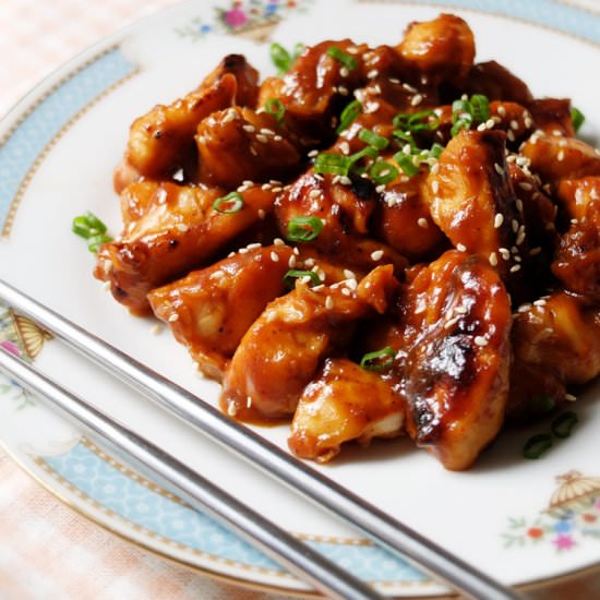 Soy-Garlic Korean Chicken - Recipe photo by budgetpantry.com