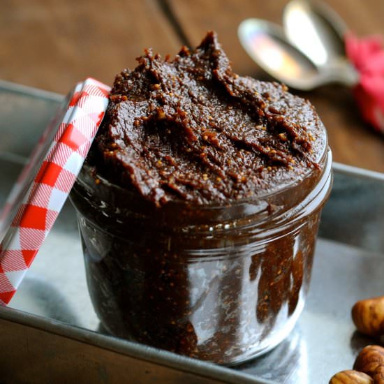 Fig Cream with Hazelnuts - Recipe photo by KarlasNordicKitchen