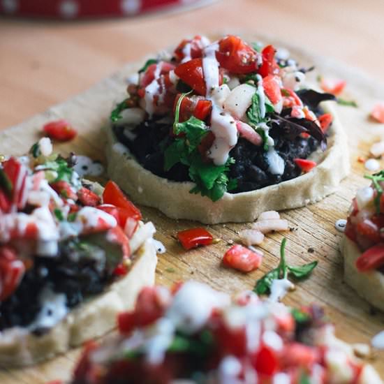 Sopes with Radish Pico de Gallo - Recipe photo by irinawang