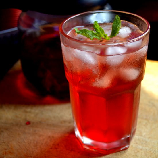 Rose Mint Green Iced Tea - Recipe photo by ashmita_s