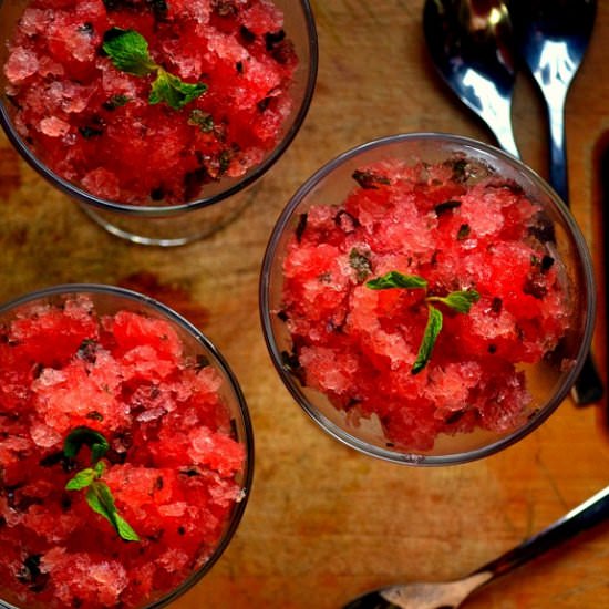 Watermelon Mint Granita - Recipe photo by ashmita_s