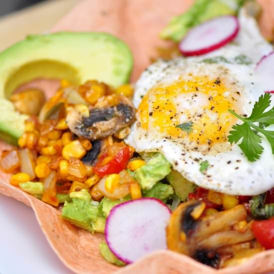 Huevos Rancheros - Recipe photo by thevegetarianginger