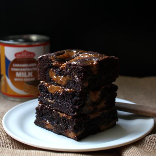 Dulce de Leche Brownies - Recipe photo by Wicked sweet kitchen