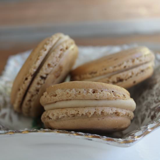 Coffee and Kahlua Macarons - Recipe photo by TheCottageDiaries
