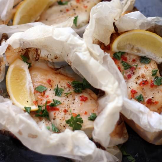 Sweet Chilli and Lemon Fish Parcels - Recipe photo by rsmacaalay
