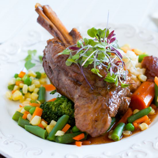 Lamb Osso Bucco - Recipe photo by Delights of Culinaria