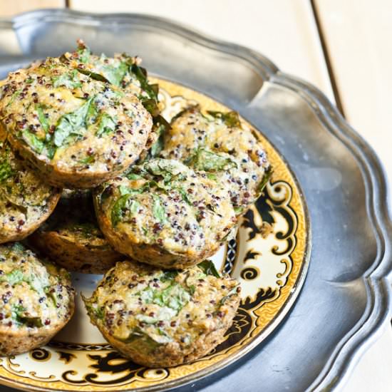 Spinach Quinoa Quiches – Low Fodmap - Recipe photo by Suzanneper