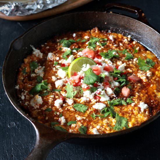 Queso Fundido con Chorizo - Recipe photo by meseidy