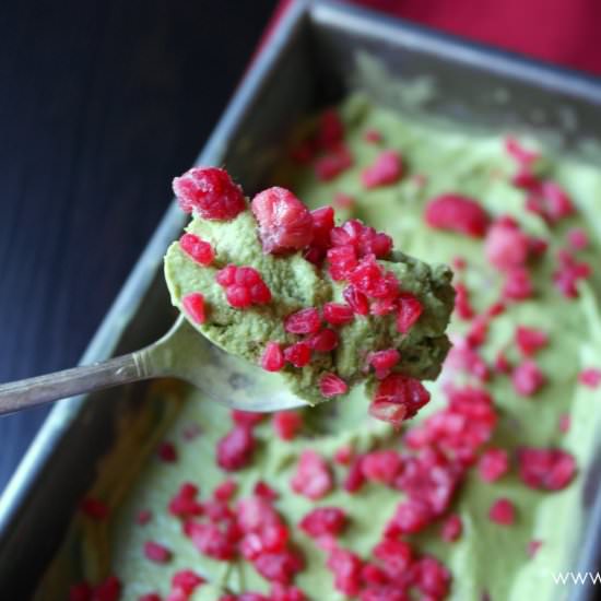 Raspberry Green Tea Coconut - Recipe photo by thienkim